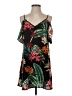 Shein 100% Polyester Tropical Black Casual Dress Size 2 - photo 1