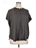 Old Navy 100% Polyester Gray Short Sleeve Blouse Size XL - photo 1