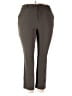Nine West Solid Brown Black Active Pants Size 18 - photo 1