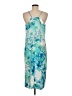 Connected Apparel 100% Polyester Tie-dye Blue Teal Casual Dress Size 6 - photo 2