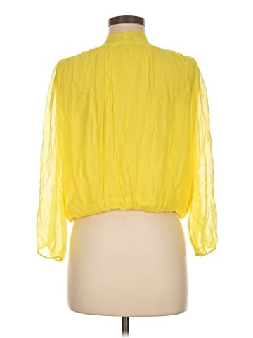Alice + Olivia 3/4 Sleeve Silk Top (view 2)