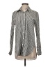CAD Stripes Silver Long Sleeve Button-Down Shirt Size XS - photo 1