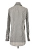 CAD Stripes Silver Long Sleeve Button-Down Shirt Size XS - photo 2