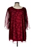 SeSe Code Burgundy 3/4 Sleeve Blouse Size L - photo 1