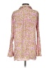 Olivaceous 100% Rayon Animal Print Pink Long Sleeve Blouse Size S - photo 2