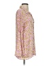 Olivaceous 100% Rayon Animal Print Pink Long Sleeve Blouse Size S - photo 4