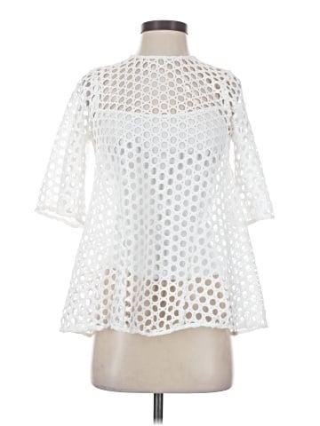 Line & Dot 3/4 Sleeve Blouse (view 1)