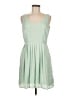 BB Dakota 100% Polyester Hearts Green Casual Dress Size 6 - photo 1