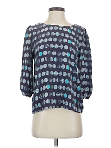 HD in Paris 3/4 Sleeve Silk Top (view 1)