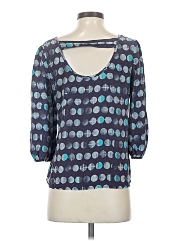 HD in Paris 3/4 Sleeve Silk Top (view 2)
