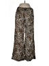 Bershka Animal Print Gold Casual Pants Size L - photo 1