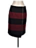 Nine West Stripes Burgundy Formal Skirt Size 10 - photo 1