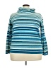 Fashion Bug Stripes Blue Turtleneck Sweater Size 22 - photo 1