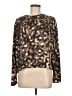 Tart 100% Polyester Animal Print Brown Long Sleeve Blouse Size M - photo 1