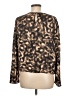 Tart 100% Polyester Animal Print Brown Long Sleeve Blouse Size M - photo 2