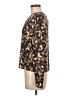 Tart 100% Polyester Animal Print Brown Long Sleeve Blouse Size M - photo 5