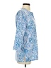 Cathy Daniels Blue Long Sleeve Henley Size S - photo 4