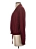 Express 100% Rayon Burgundy Long Sleeve Blouse Size S - photo 5