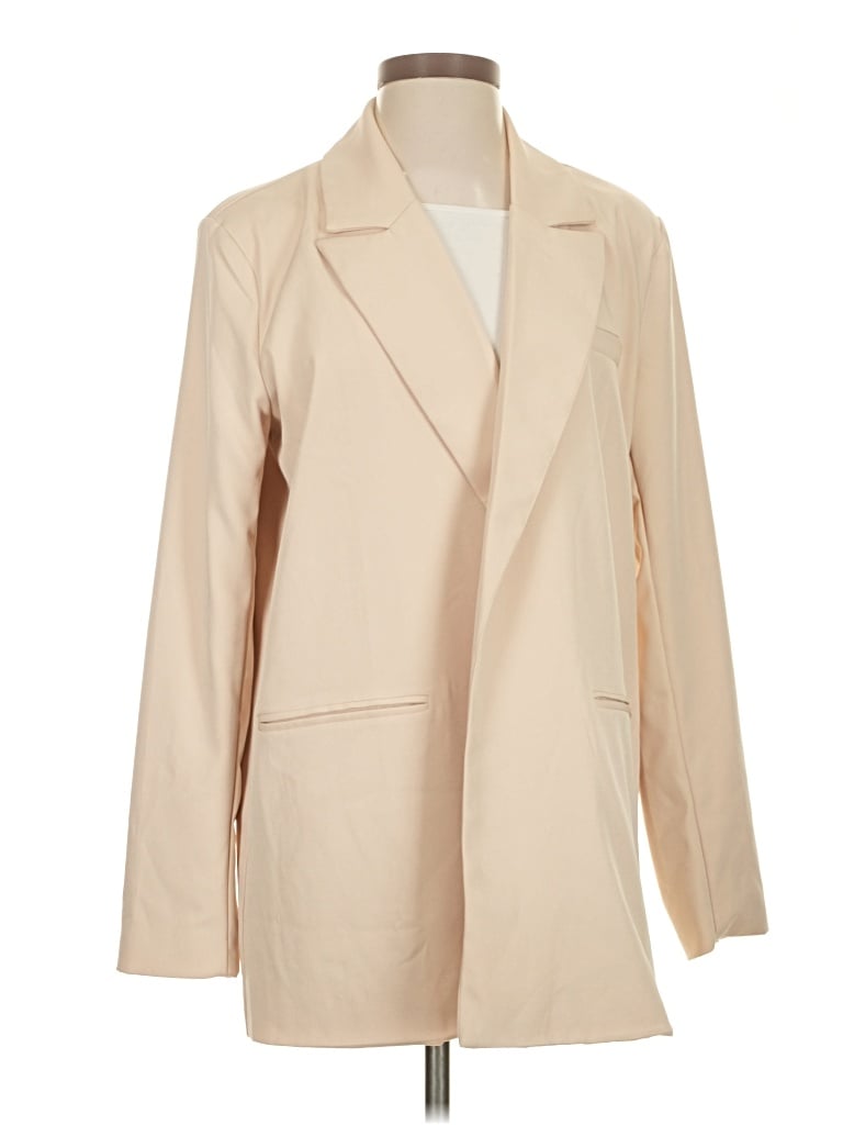 Pre-owned Princess Polly Blazer Jacket In Tan