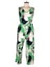 Carolina Belle Tropical Green Jumpsuit Size 6 - photo 1