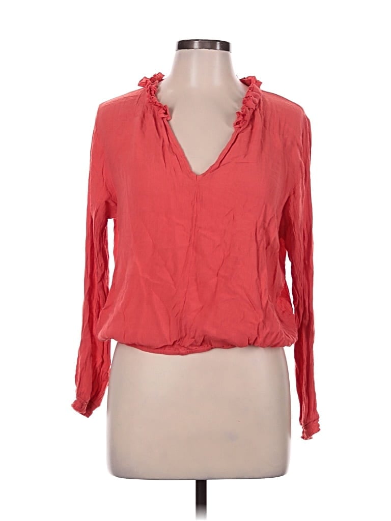 Pre-owned O'neill Long Sleeve Blouse In Red