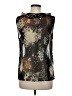 CAbi 100% Polyester Black Sleeveless Blouse Size M - photo 2