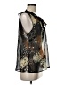 CAbi 100% Polyester Black Sleeveless Blouse Size M - photo 4