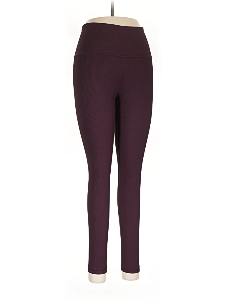 Pre-owned Athleta Active Pants In Burgundy
