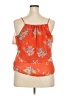 XXI 100% Polyester Orange Sleeveless Blouse Size XXL - photo 2