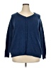 Laura Scott Blue Cardigan Size 2X - photo 1