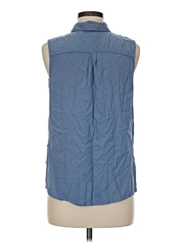 Marika Sleeveless Button-Down Shirt (view 2)