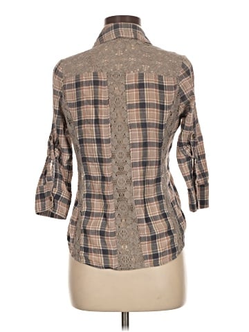 BKE 3/4 Sleeve Button-Down Shirt (view 2)
