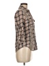 BKE 100% Cotton Plaid Tan 3/4 Sleeve Button-Down Shirt Size M (estimated) - photo 4