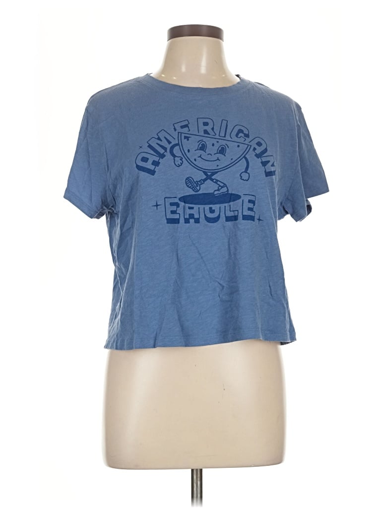 Pre-owned American Eagle Outfitters Short Sleeve T-shirt In Blue
