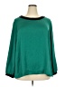 Sejour Color Block Green 3/4 Sleeve Blouse Size 22 - photo 1