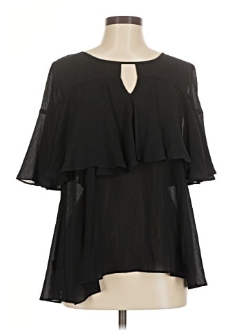 Ann Taylor Short Sleeve Blouse (view 1)