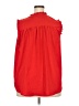 Rain 100% Polyester Red Sleeveless Blouse Size 2X - photo 2