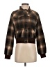 Kut from the Kloth 100% Polyester Plaid Brown Jacket Size S - photo 1