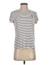 Assorted Brands Stripes Ivory Short Sleeve T-Shirt Size S - photo 1