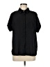 Shein 100% Polyester Solid Black Short Sleeve Blouse Size 8 - 10 - photo 1