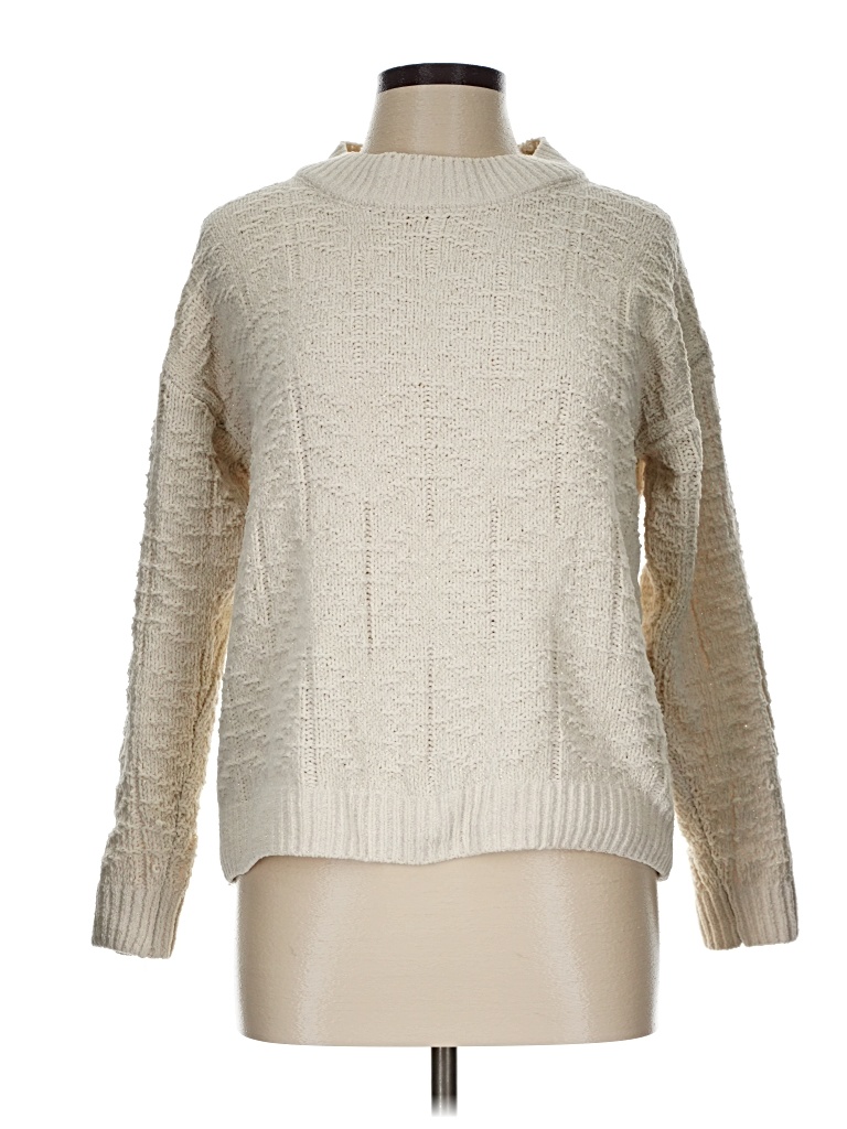 Pre-owned Weatherproof Turtleneck Sweater In Ivory