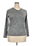Real Essentials Gray 3/4 Sleeve T-Shirt Size 2X - photo 1