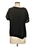 Maurices 100% Polyester Black Short Sleeve Blouse Size S - photo 1