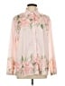 Unbranded Floral Pink Long Sleeve Blouse Size L - photo 1