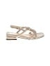 Ron White 100% Leather Solid Ivory Sandals Size EU 39 1/2 - photo 1