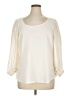 eShakti 100% Polyester Ivory 3/4 Sleeve Blouse Size XL - photo 1
