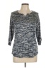 DressBarn Blue 3/4 Sleeve Top Size L - photo 1