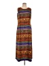 Assorted Brands 100% Polyester Print Brown Casual Dress Size M - photo 1