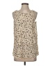 Cooper & Ella 100% Polyester Tan Sleeveless Blouse Size S - photo 1