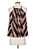 Ann Taylor LOFT 100% Polyester Brown Tank Top Size XS - photo 2